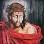 Jezus Chrystus w koronie cierniowej, autorka: Teresa Rogoń