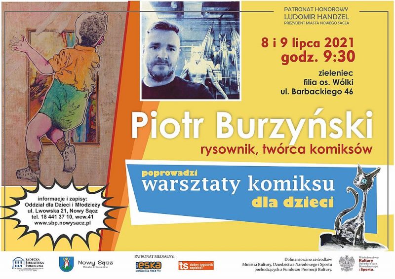 plakat warsztaty komiksu dla dzieci
