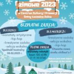 Plakat ferie 2023 - Łososina Dolna