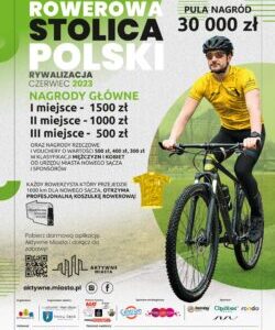 Aktywne miasta – Rowerowa Stolica Polski – RYWALIZACJA – CZERWIEC 2023 – SERDECZNIE ZAPRASZAMY DO UDZIAŁU