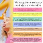 [Łososina Dolna]: Wakacyjne warsztaty wokalno-autorskie