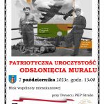 Patriotyczna uroczystość odsłonięcia muralu