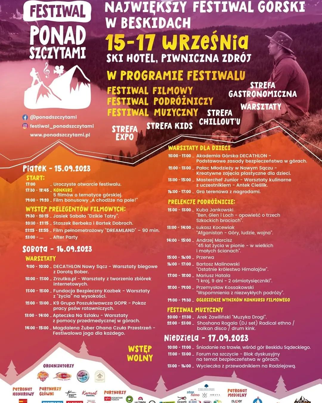 Festiwal Ponad Szczytami Festiwal Ponad Szczytami