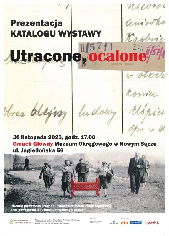 [wydarzenie]: Prezentacja katalogu wystawy ”Utracone, ocalone”