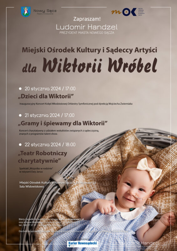 Miejski Ośrodek Kultury i Sądeccy Artyści dla Wiktorii Wróbel