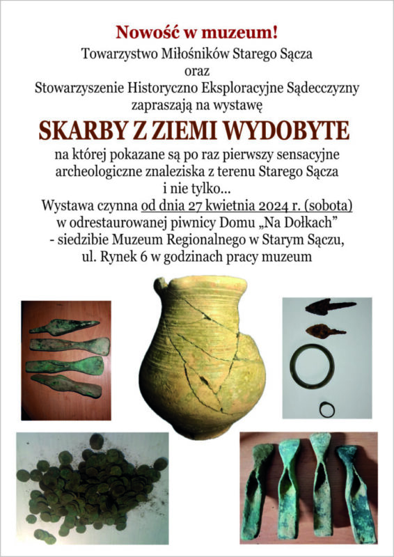 [Stary Sącz]: Wernisaż wystawy „Skarby z Ziemi Wydobyte”