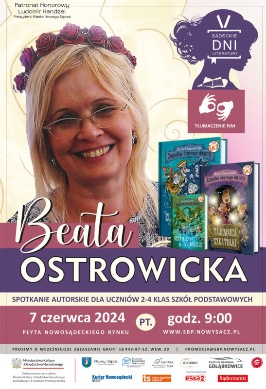 Spotkanie autorskie z Beatą Ostrowicką