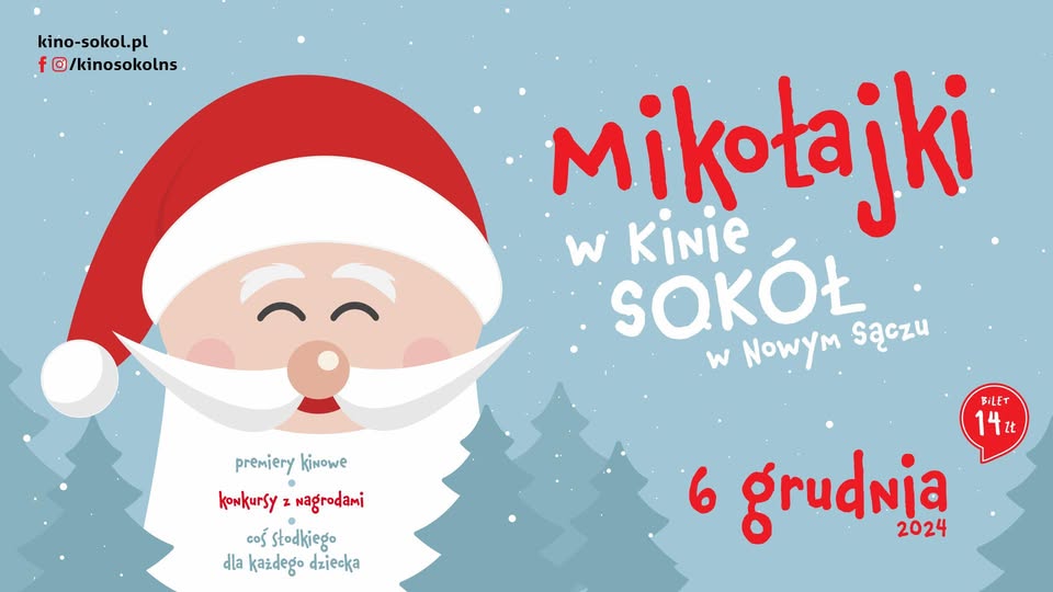 [Wydarzenie ]:Mikołajki w Kinie SOKÓŁ 2024