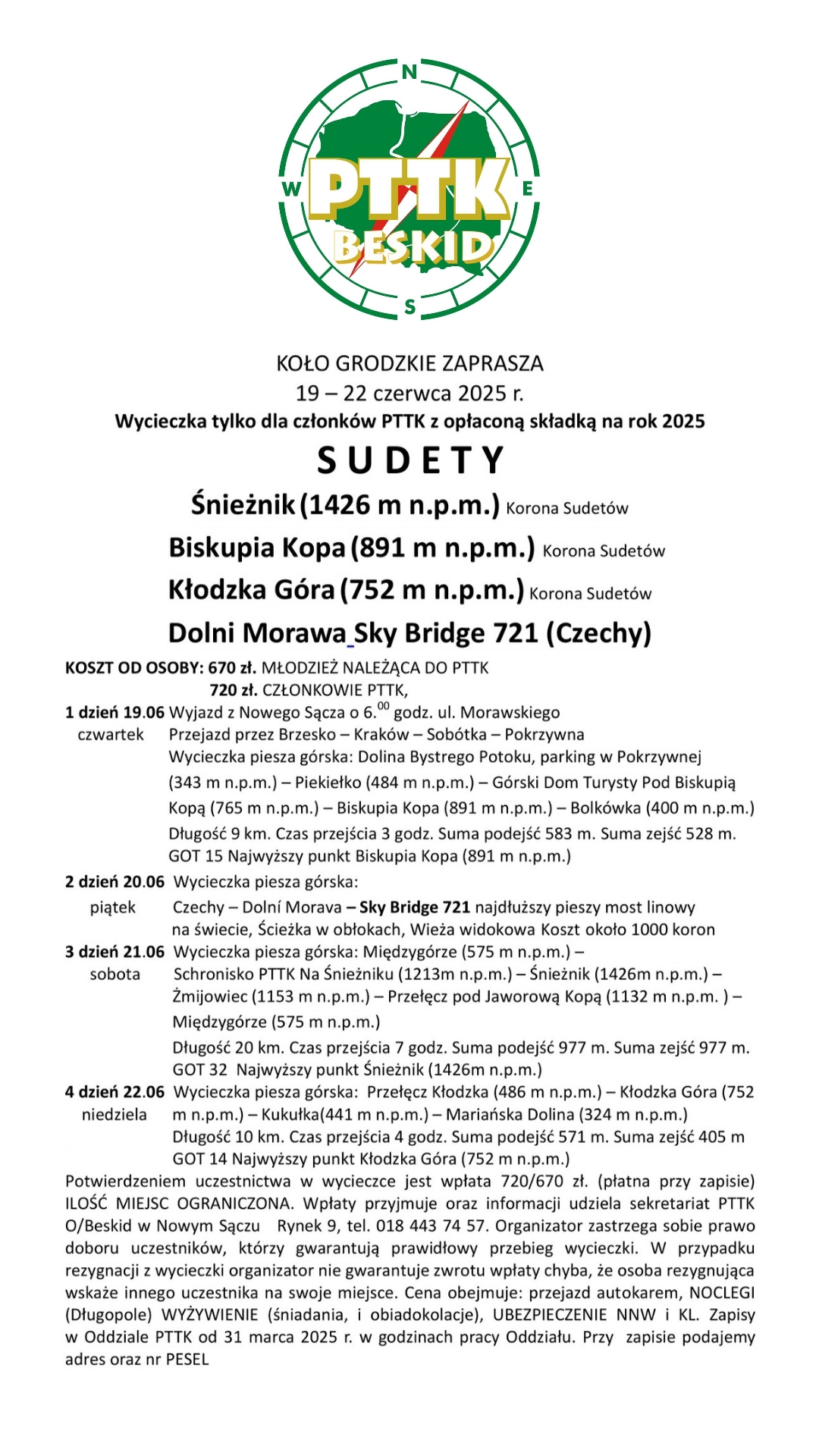 [Wycieczka ]:SUDETY , Śnieżnik, Biskupia Kopa, Kłodzka Góra